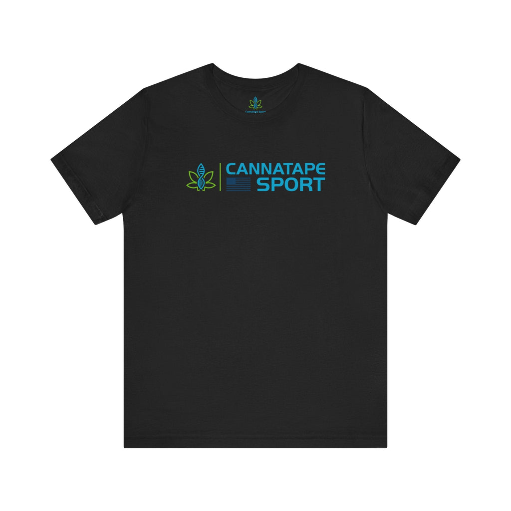 Printify T-Shirt Black / S CannaTape Sport Forged Tee - Unisex Transdermal CBD best for pain and sore