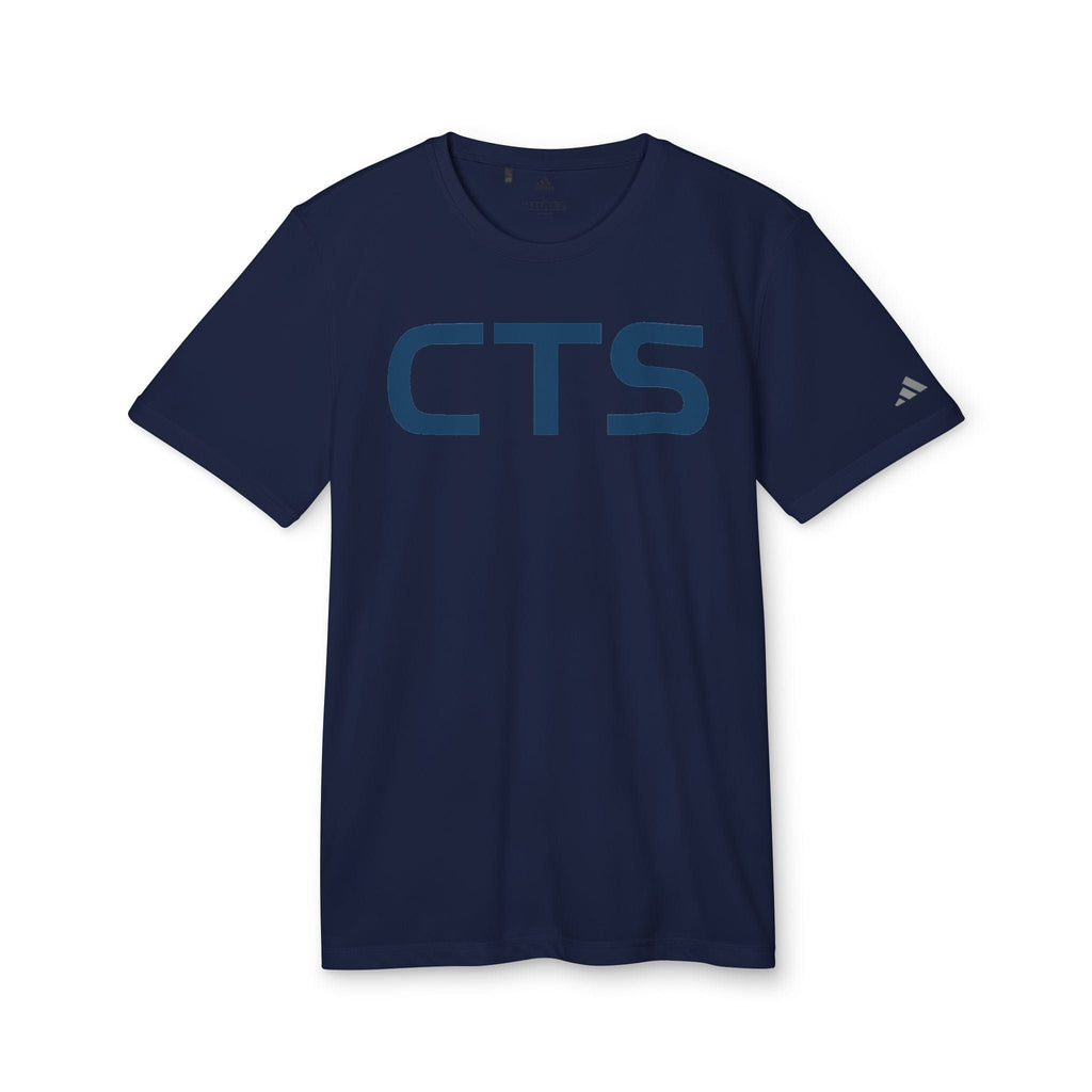 Printify T-Shirt Collegiate Navy / S CTS, CannaTape Navy Adidas Unisex Sport T-shirt Transdermal CBD best for pain and sore